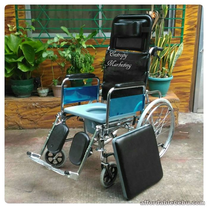 1st picture of RECLINING COMMODE WHEELCHAIR For Sale in Cebu, Philippines