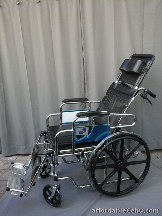 1st picture of RECLINING COMMODE WHEELCHAIR WITH MAGWHEELS For Sale in Cebu, Philippines