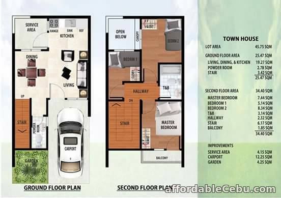 2nd picture of 25K a month City Zen Homes Townhouse CAPITOL Cebu near AYALA For Sale in Cebu, Philippines