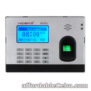 1st picture of NIDEKA X639 Fingerprint Time Recorder (Standalone) For Sale in Cebu, Philippines