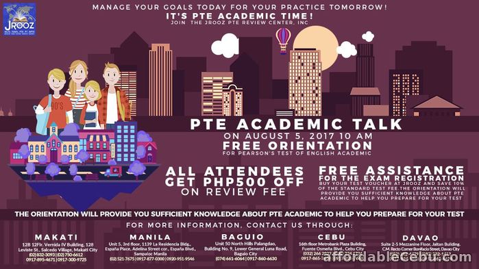 1st picture of JROOZ PTE Academic Talk – August 5, 2017 Announcement in Cebu, Philippines