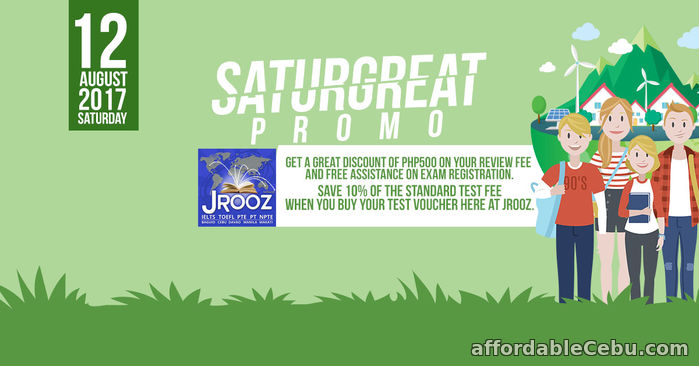 1st picture of JROOZ PTE Academic SATURGREAT PROMO – August 12, 2017 Offer in Cebu, Philippines