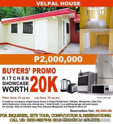 1st picture of One Storey Single Detached House Ready For Occupancy Minglanilla Cebu For Sale in Cebu, Philippines