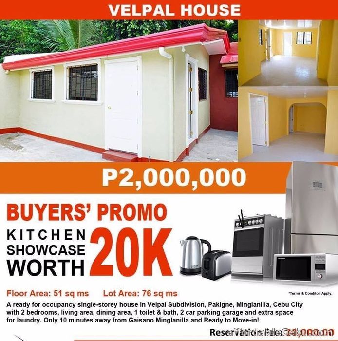 3rd picture of House and Lot in Velpal Talisay-Minglanilla Boundary For Sale in Cebu, Philippines