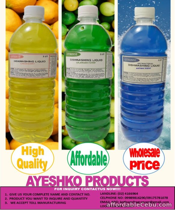 1st picture of WHOLE SALE DISHWASHING LIQUID AND OTHER HOUSEHOLD PRODUCTS For Sale in Cebu, Philippines