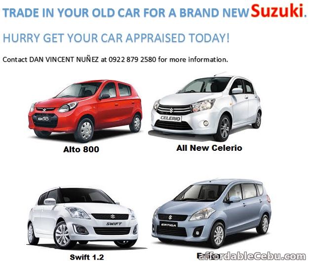 2nd picture of TRADE IN YOUR OLD CAR FOR A BRAND NEW SUZUKI For Sale in Cebu, Philippines