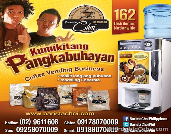 1st picture of Coffee Vending Machine Business Offer in Cebu, Philippines