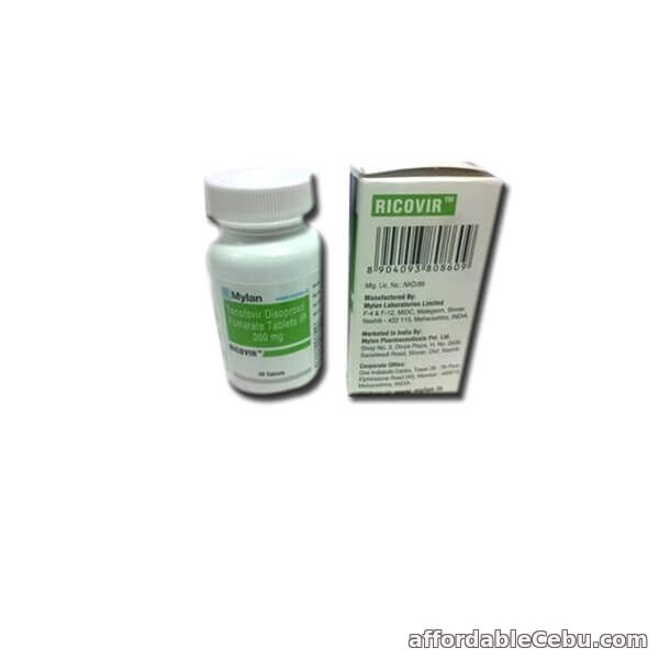 1st picture of Ricovir 300 mg : Tenofovir 300 mg Ricovir Tablets Price & Details For Sale in Cebu, Philippines