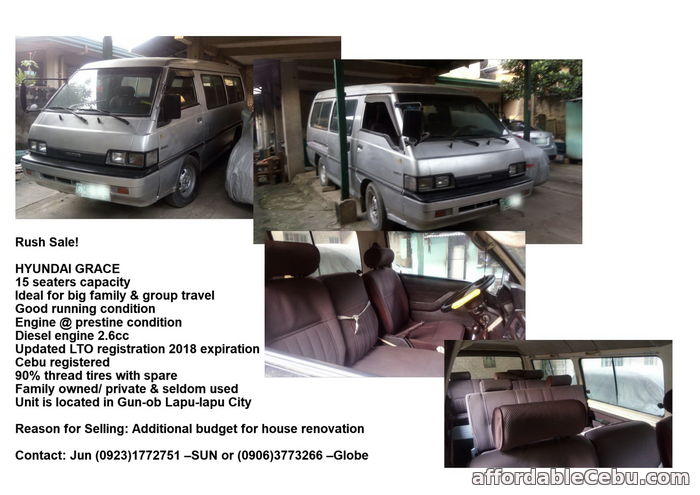 1st picture of Hyundai Grace Van urgent For Sale in Cebu, Philippines