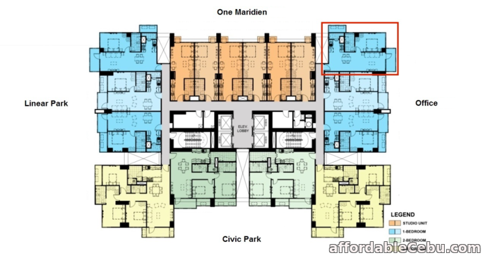 1st picture of FOR SALE: 1BR in Two Maridien For Sale in Cebu, Philippines