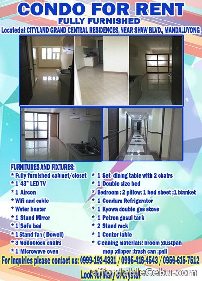 1st picture of Condo Unit for Rent For Rent in Cebu, Philippines