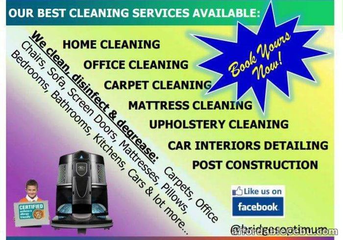 1st picture of Cleaning Services: Carpet, Upholstery, Mattress, Home, Office, Post Construction Offer in Cebu, Philippines