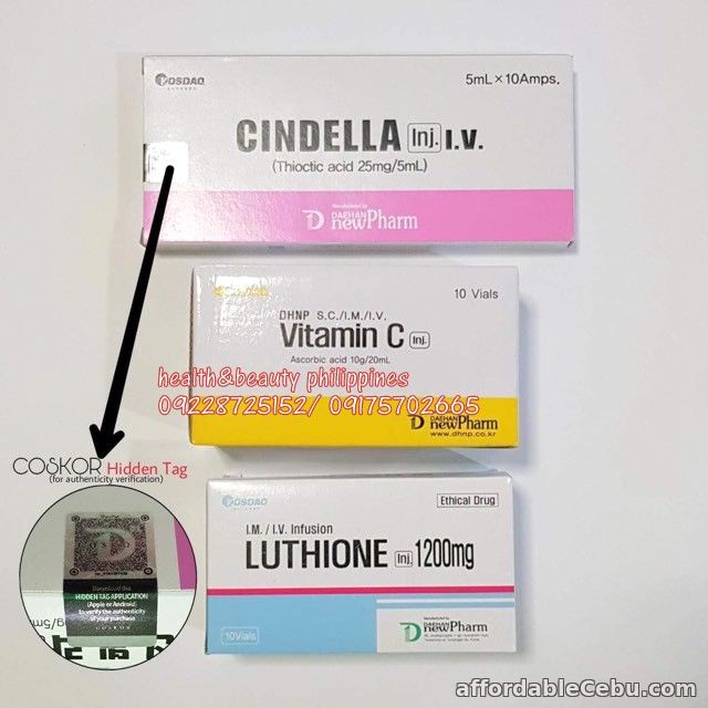 1st picture of cindella 1200mg glutathione For Sale in Cebu, Philippines