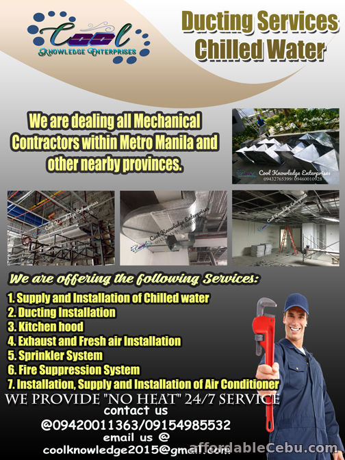 1st picture of Ducting and Chilled Water Services For Sale in Cebu, Philippines