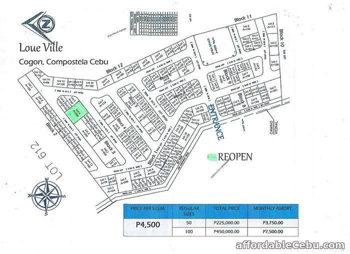 5th picture of Loue Ville(LOT ONLY) Cogon, Compostela, Cebu For Sale in Cebu, Philippines