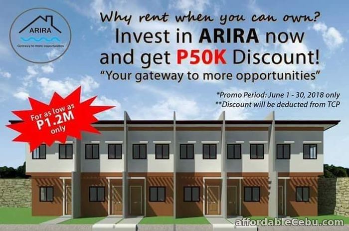 1st picture of TOWNHOUSE PRE-SELLING  NO INTEREST 7 YEARS TO PAY!PROMO 50K DISCOUNT START JUNE 1-30 For Sale in Cebu, Philippines