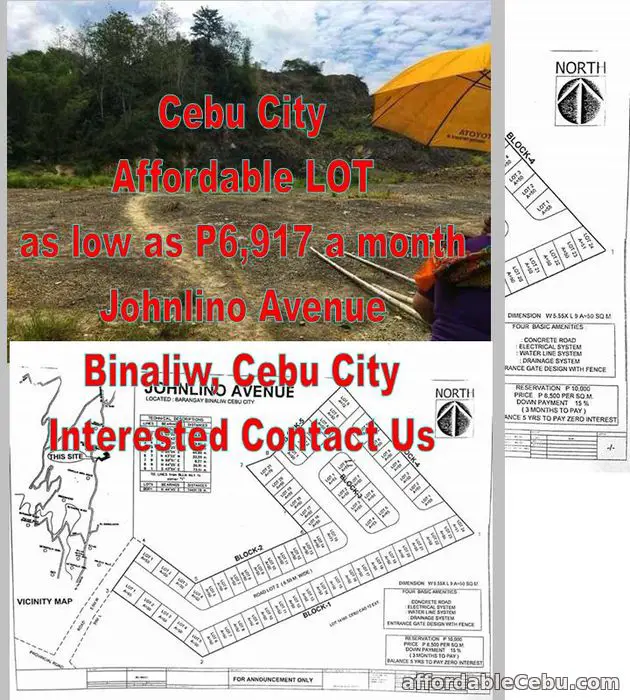 1st picture of P6,917 a month own a subd lot in Cebu City For Sale in Cebu, Philippines