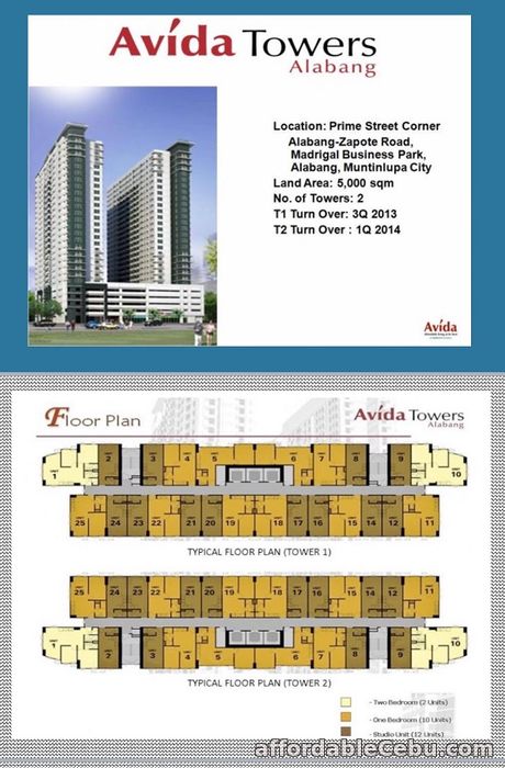 1st picture of For Sale Avida Towers Alabang Tower 2 For Sale in Cebu, Philippines