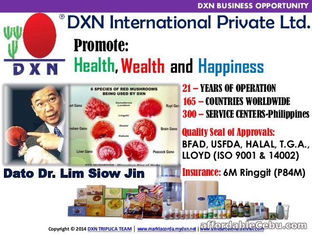 1st picture of World class opportunity by DXN..Earn Residual Income..Join Now Looking For in Cebu, Philippines