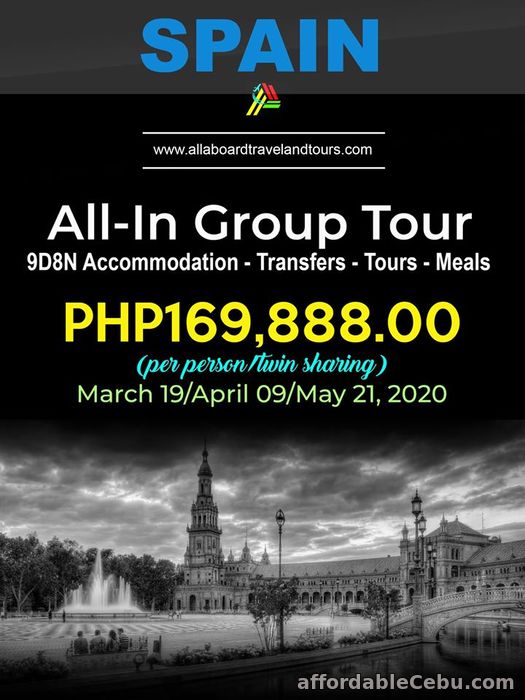 1st picture of Spain All-In Tour For Sale in Cebu, Philippines