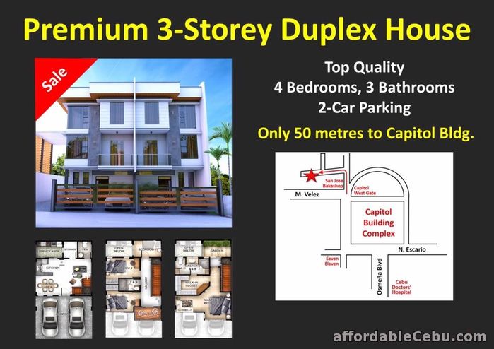 5th picture of Rush 3 Storey House for sale at Capitol Site Cebu City For Sale in Cebu, Philippines