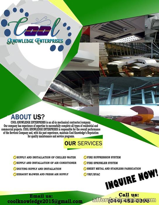 4th picture of Installation of Exhaust and Airconditioning System Offer in Cebu, Philippines