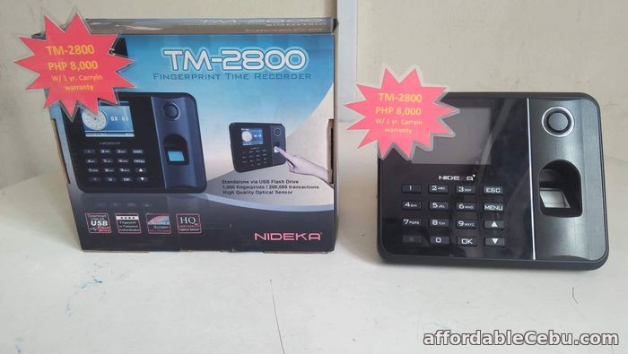 1st picture of TM-2800 Cebu supplier Biometrics Fingerprint Time and Attendance Recorder For Sale in Cebu, Philippines