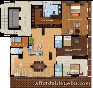 2nd picture of brand new penthouse condo/4 bedrooms/257.34 sqm. Floor area, near cebu city business park ayala For Sale in Cebu, Philippines