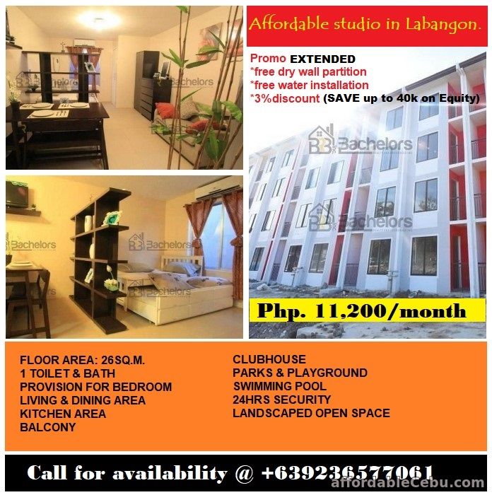 1st picture of Promo EXTENDED for Tisa Labangon studio type condo... For Sale in Cebu, Philippines