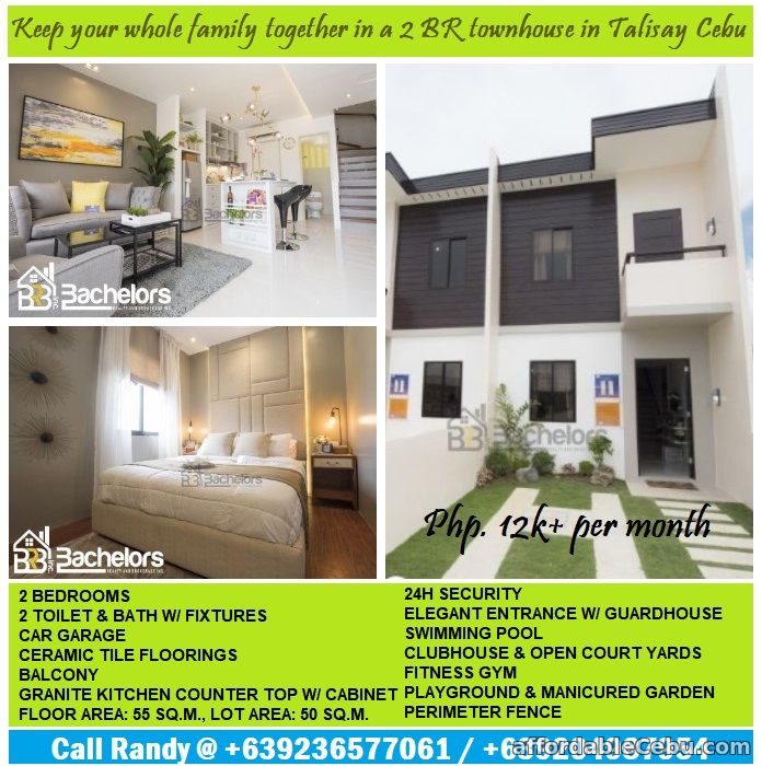 1st picture of Almod Drive offers elegant design townhouse in Talisay for 12k+ per month. For Sale in Cebu, Philippines