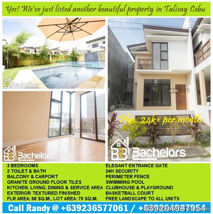 1st picture of 3 bedrooms with balcony house for SALE in Talisay. For Sale in Cebu, Philippines