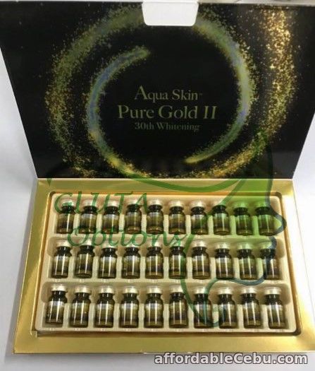 2nd picture of PROMO: NEW Aquaskin Puregold II 30th Whitening from Switzerland (30 vials) For Sale in Cebu, Philippines