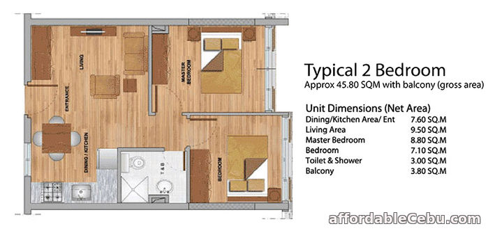 4th picture of 2 BR Unit for sale at Primavera Residences in Cagayan De Oro – For Sale in Cebu, Philippines