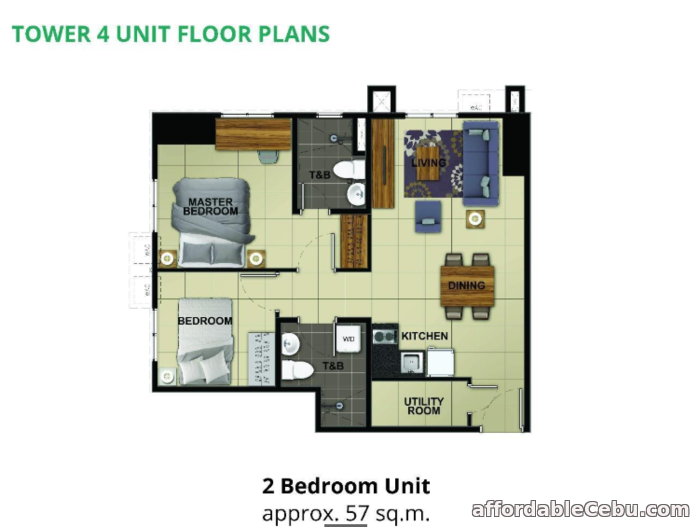 3rd picture of 2 BEDROOM CONDOMINIUM FOR SALE IN LAHUG, CEBU CITY For Sale in Cebu, Philippines