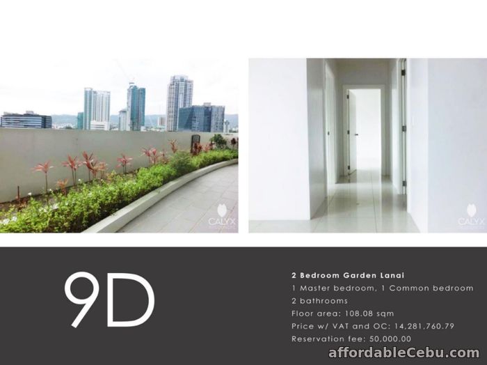 5th picture of Condo Unit 2 Bedroom Garden in Calyx Residences Ayala Cebu For Sale in Cebu, Philippines