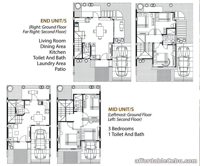 3rd picture of KAHALE RESIDENCES - AOLANI END UNIT (SINGLE ATTACHED SA-1) For Sale in Cebu, Philippines