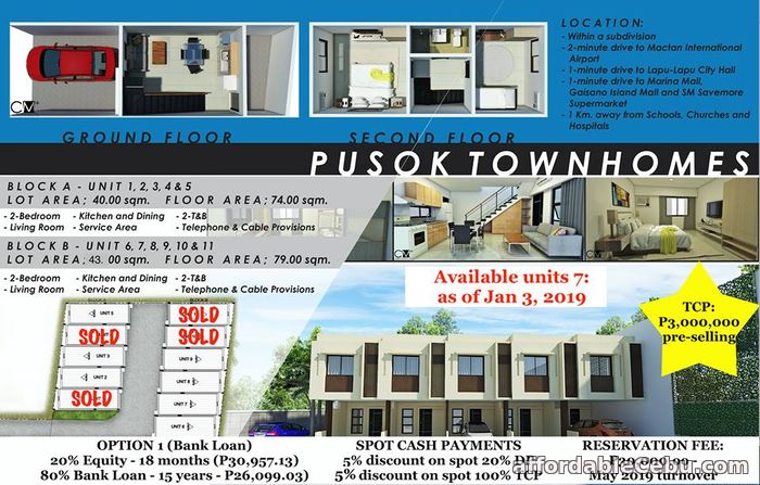 3rd picture of Townhouse 2 Storey in Pusok Lapu-Lapu For Sale in Cebu, Philippines