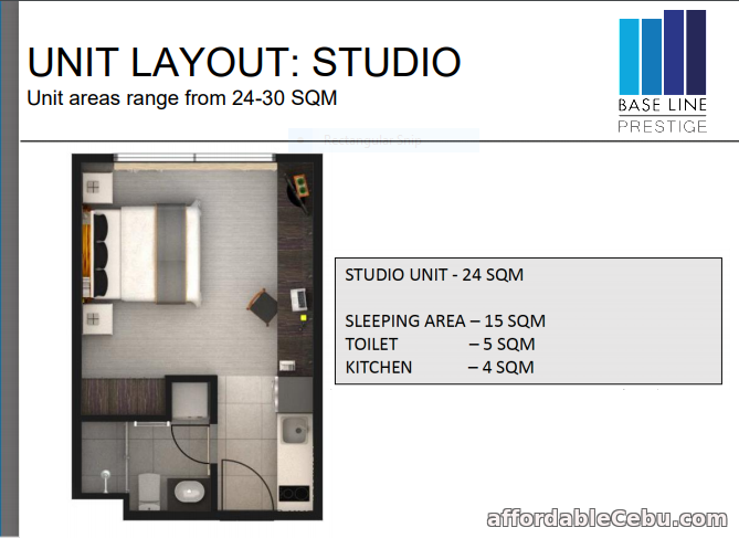 1st picture of STUDIO UNIT FOR SALE For Sale in Cebu, Philippines