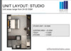 STUDIO UNIT FOR SALE