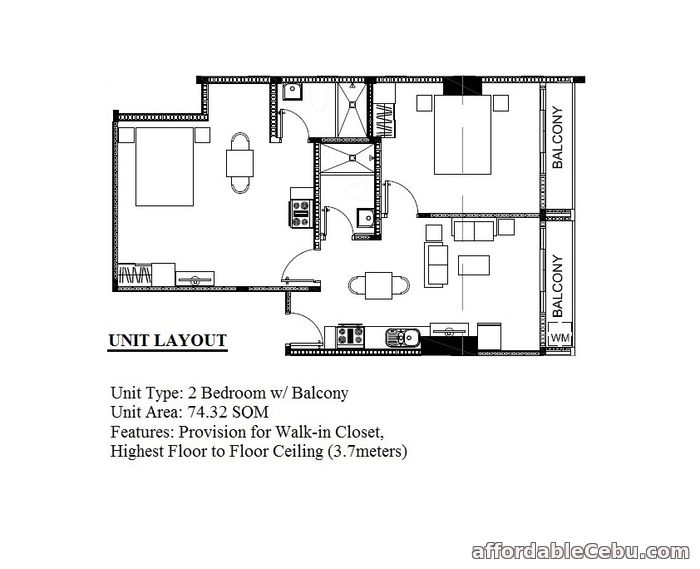1st picture of 2 Bedrooms Unit for Sale - Trillium Residences For Sale in Cebu, Philippines