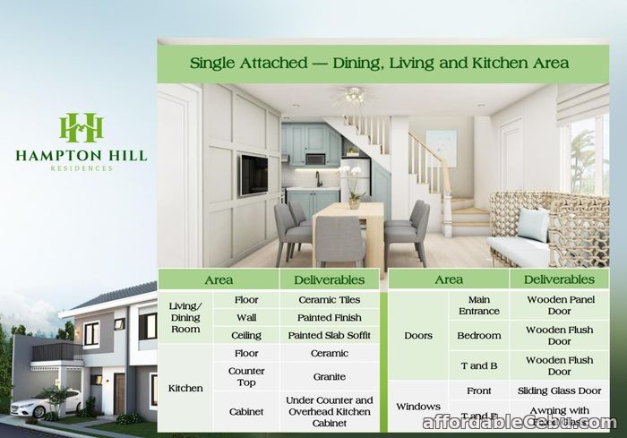 3rd picture of Clarke House (Single Attached) - Hampton Hill Residences For Sale in Cebu, Philippines