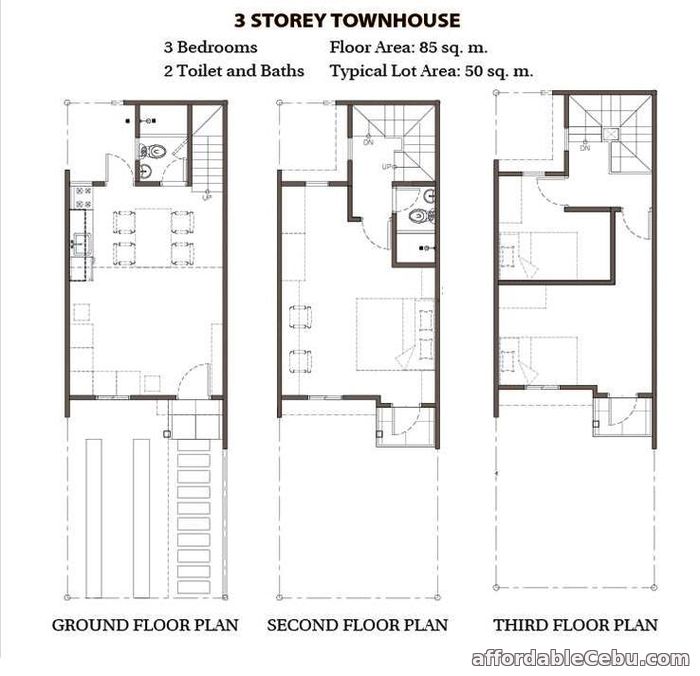 2nd picture of 3 Storey Townhouse for Sale - Mulberry Drive For Sale in Cebu, Philippines