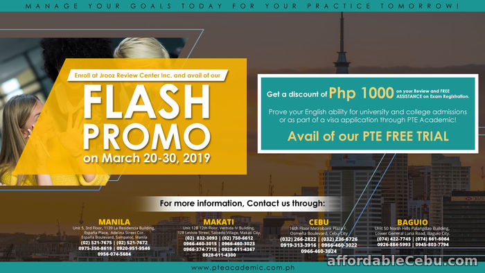1st picture of PTE FLASH Promo March 20-30, 2019 Offer in Cebu, Philippines