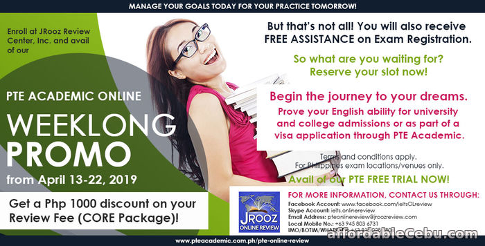 1st picture of JROOZ PTE Academic Online Weeklong Promo – April 13 to 22, 2019 Offer in Cebu, Philippines