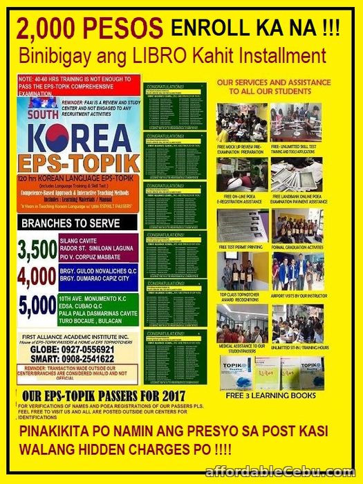 1st picture of LEARN KOREAN LANGUAGE Offer in Cebu, Philippines
