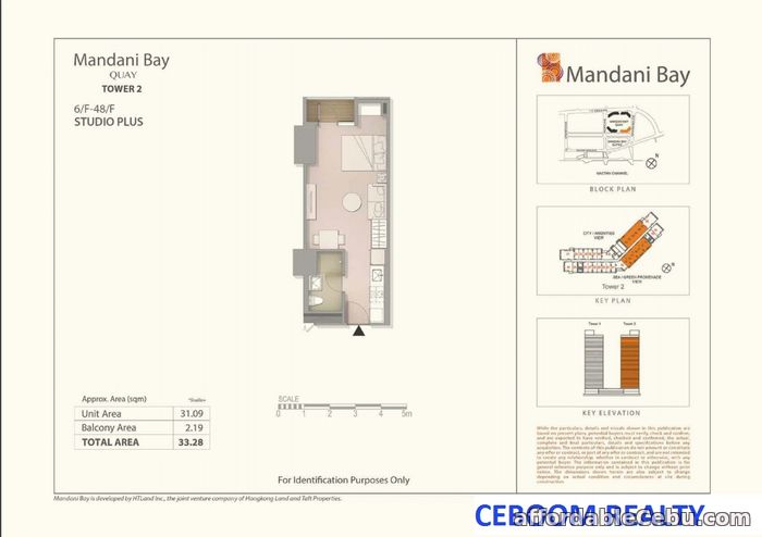 2nd picture of Mandani Bay Quay Studio w/ Balcony Seaview For Sale in Cebu, Philippines