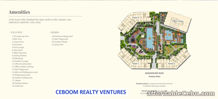 3rd picture of Mandani Bay Quay 2 Bedrooms Condo For Sale in Cebu, Philippines