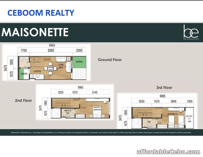 2nd picture of 3 Storey Townhouse Facing Pool Amenity at BE Residences Lahug For Sale in Cebu, Philippines