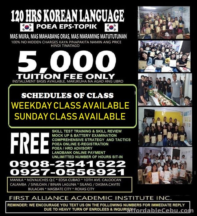 1st picture of LEARN KOREAN LANGUAGE Offer in Cebu, Philippines