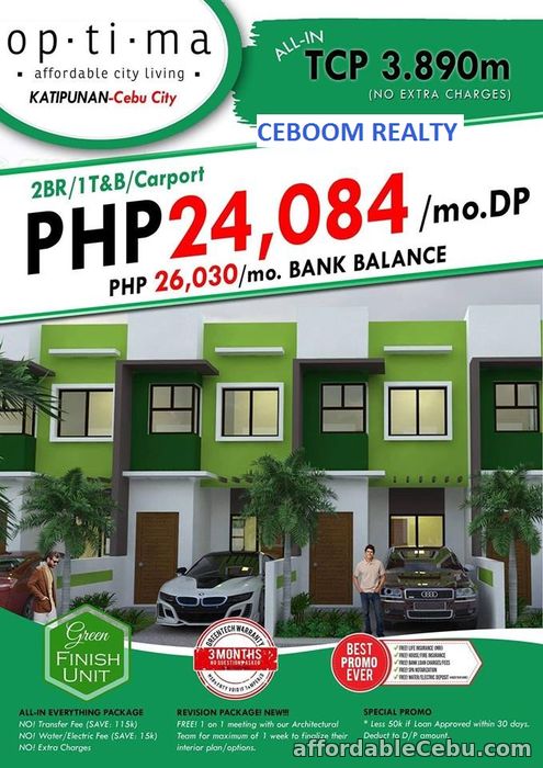 1st picture of 2 BR Modern Zen Townhouse for sale in Katipunan Labangon For Sale in Cebu, Philippines